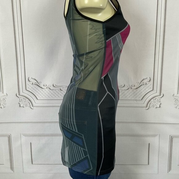 WeLoveFine x Marvel Avengers Age of Ultron Hawkeye Tunic Top Mesh Back Small - Picture 4 of 6